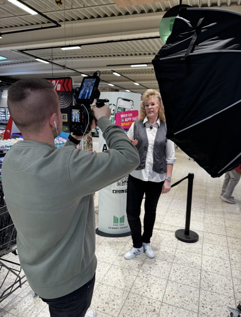 Social Media Dreh im Marktkauf