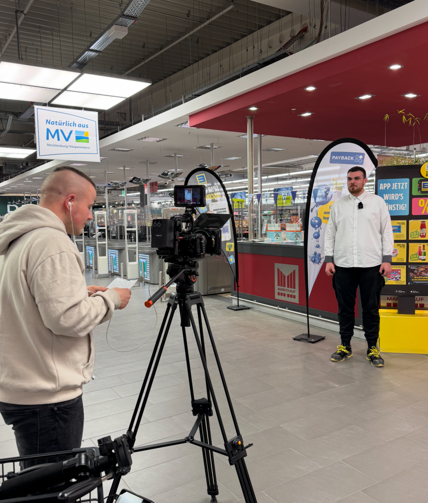Social Media Dreh im Marktkauf